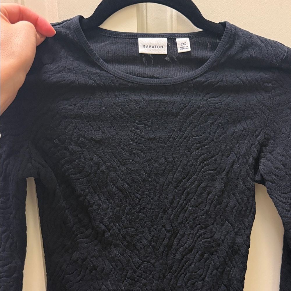 Babaton black lace bodysuit